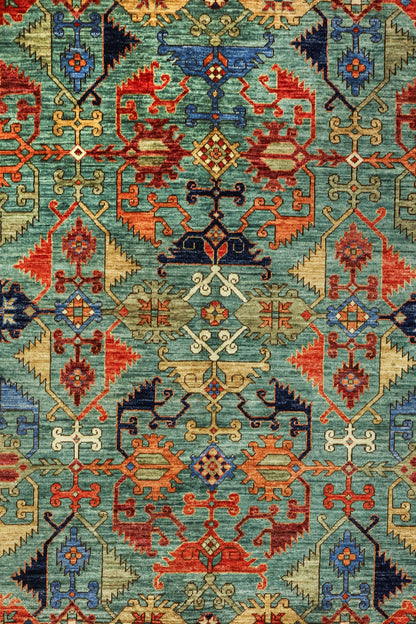Lotto Handwoven Tribal Rug, J81078