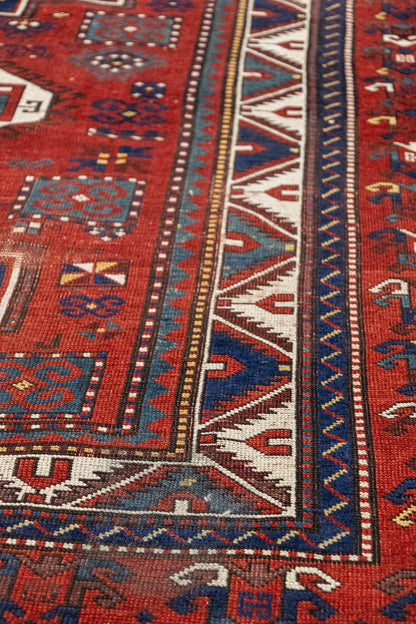 Antique Luri Pombak Handwoven Tribal Rug, J87316