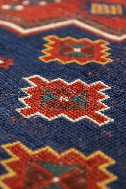 Antique Luri Pombak Handwoven Tribal Rug, J87316