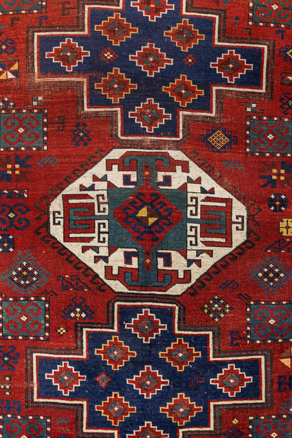 Antique Luri Pombak Handwoven Tribal Rug, J87316