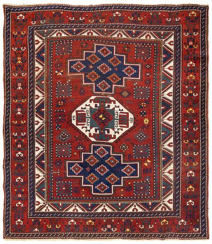 Antique Luri Pombak Handwoven Tribal Rug