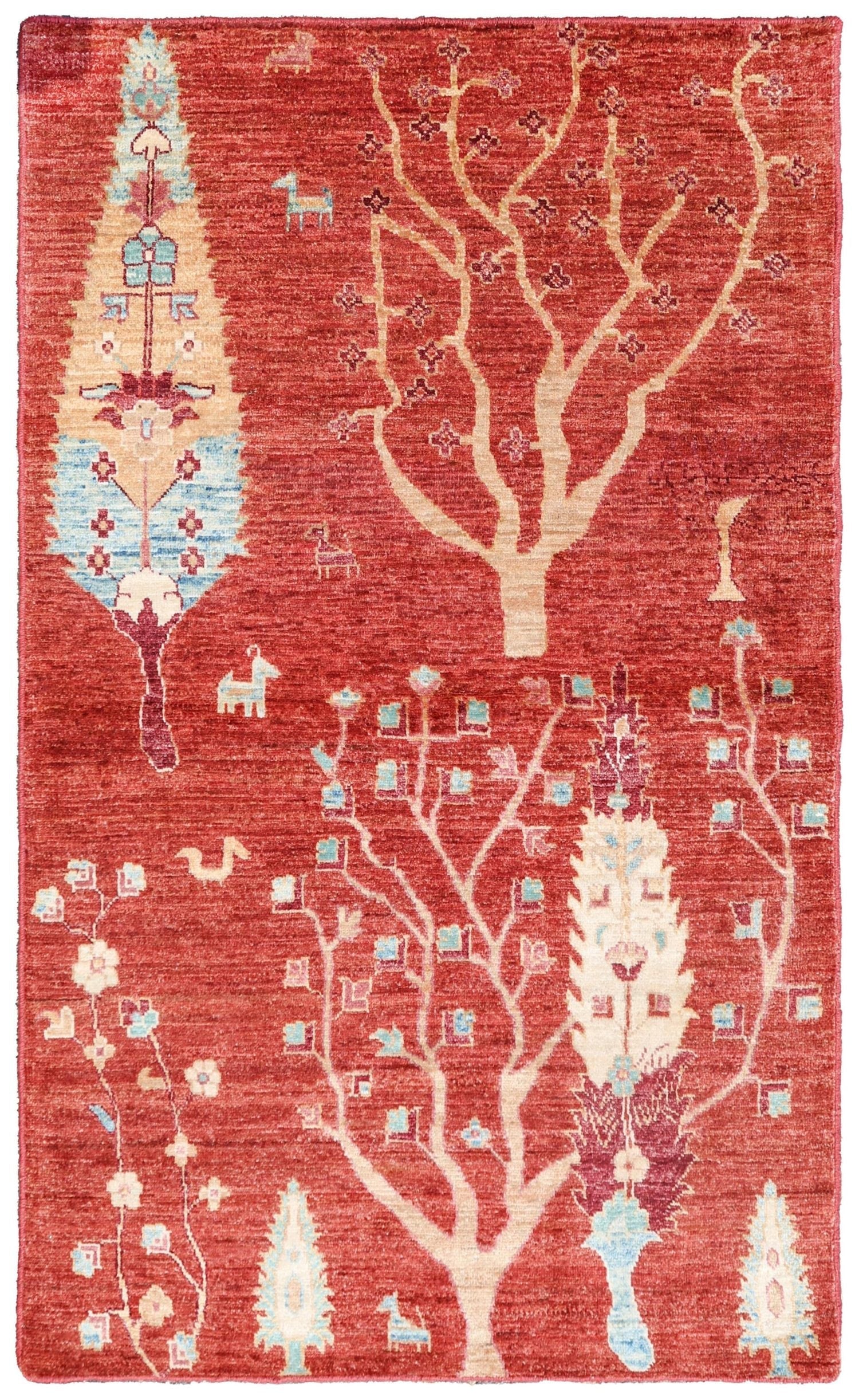 Luri Trees Handwoven Tribal Rug