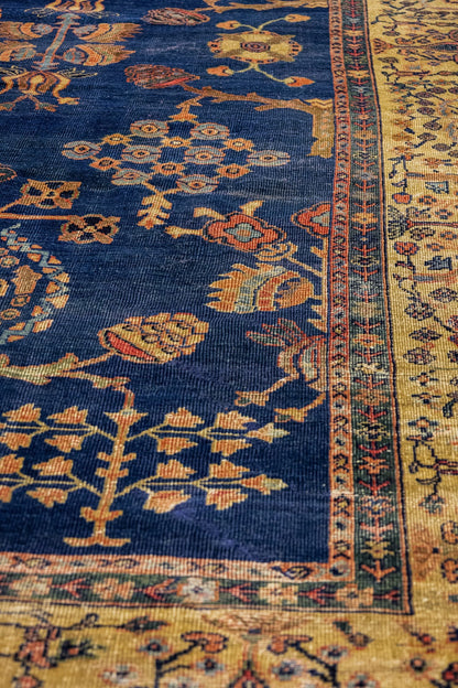 Vintage Mahal Handwoven Tribal Rug, J86624