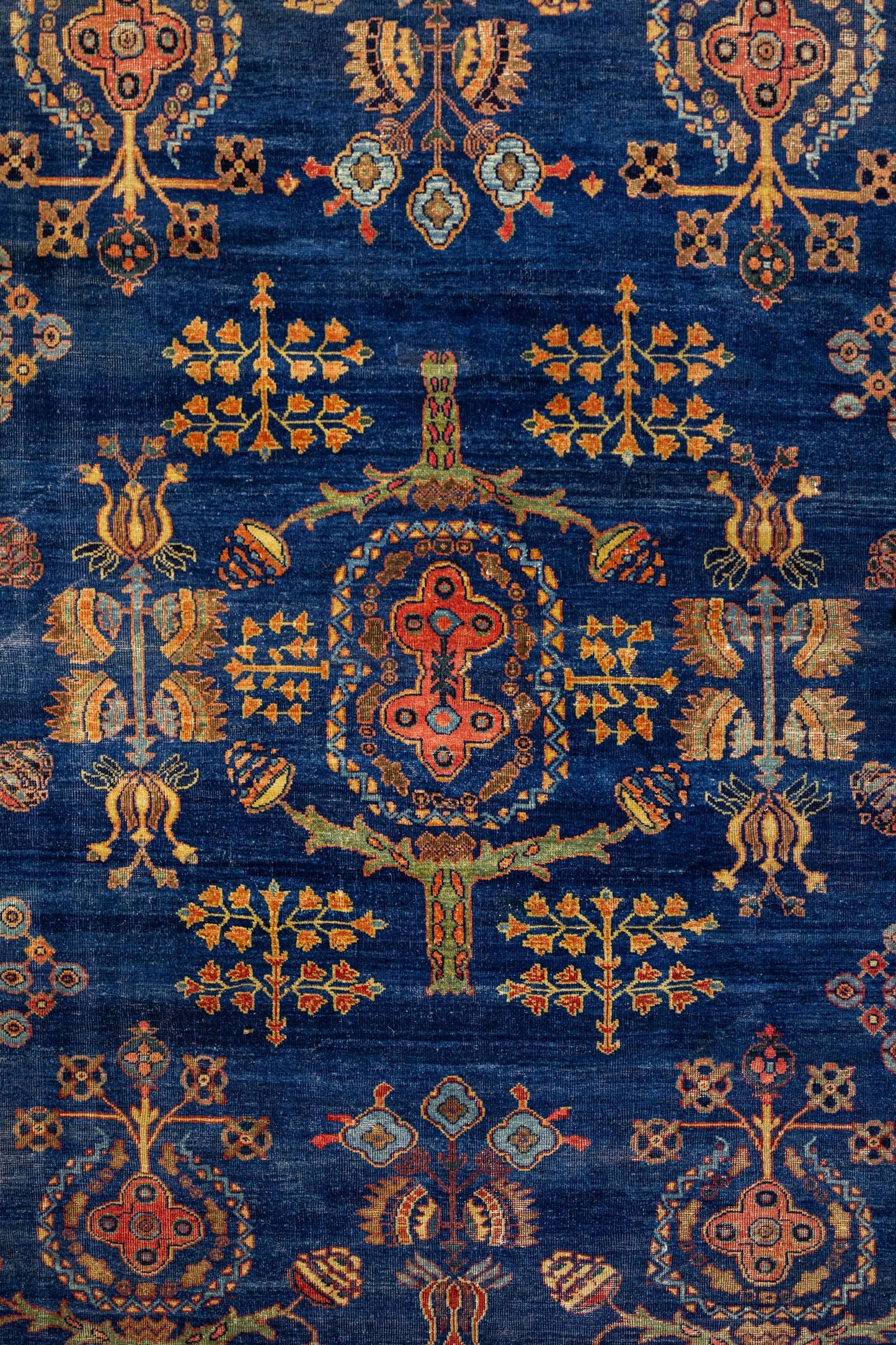 Vintage Mahal Handwoven Tribal Rug, J86624