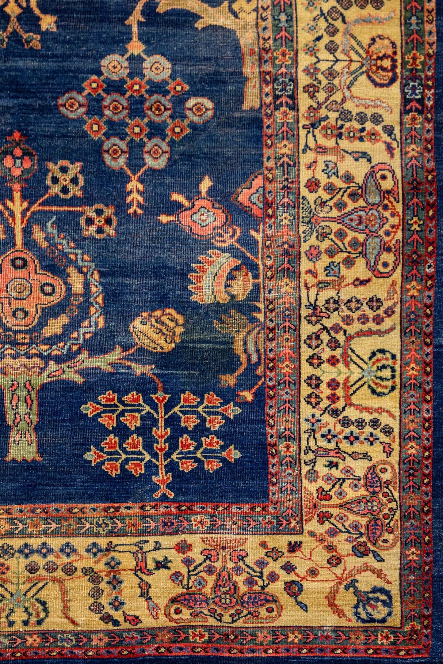 Vintage Mahal Handwoven Tribal Rug, J86624