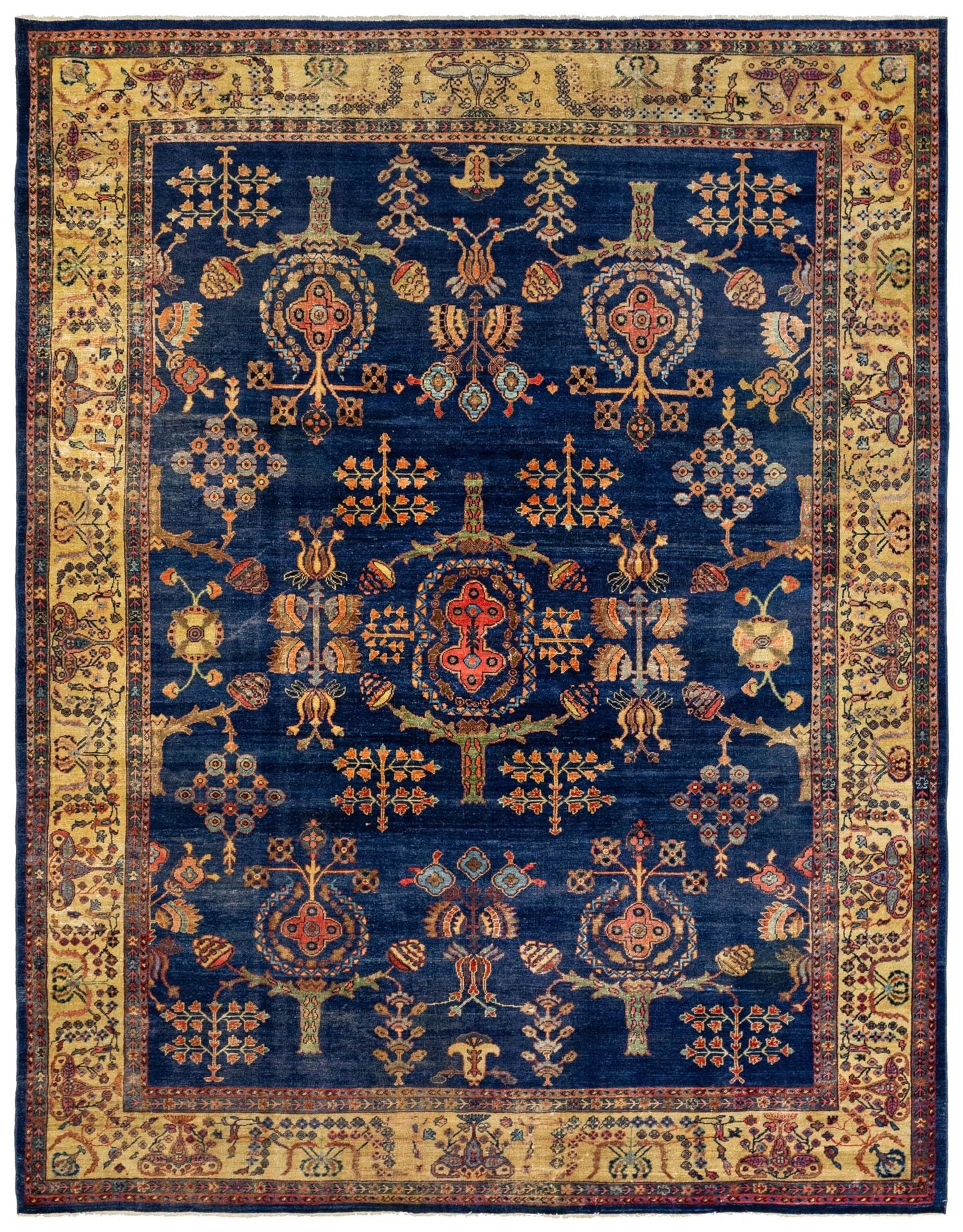 Vintage Mahal Handwoven Tribal Rug