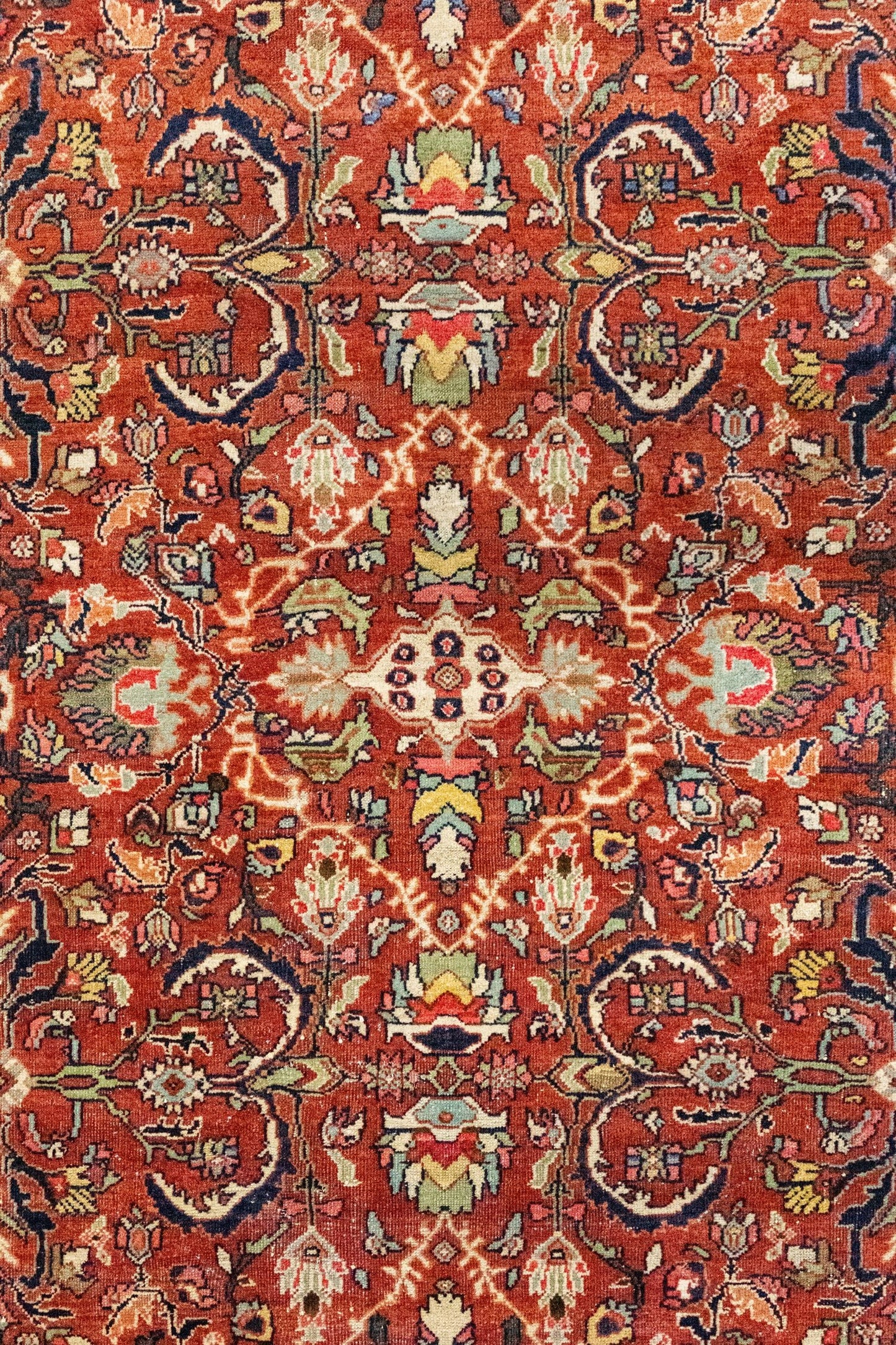 Antique Mahal Handwoven Tribal Rug, J88652