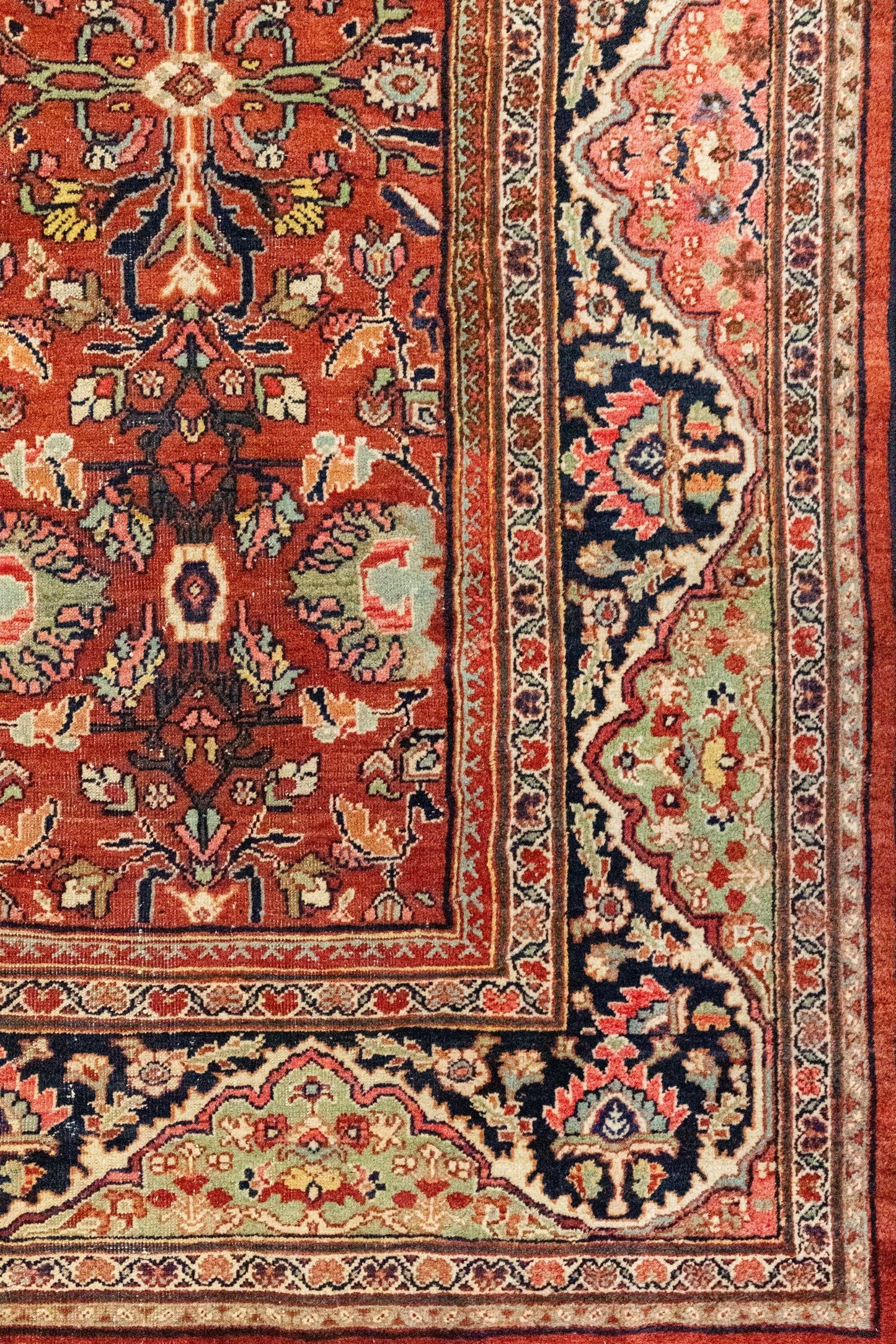 Antique Mahal Handwoven Tribal Rug, J88652