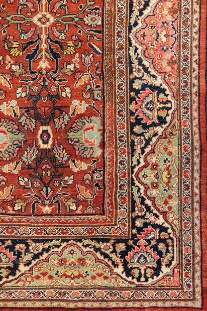 Antique Mahal Handwoven Tribal Rug, J88652