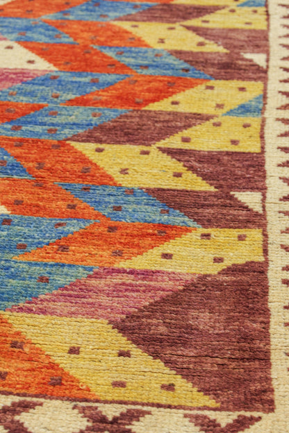 Maimana Handwoven Tribal Rug, J79499