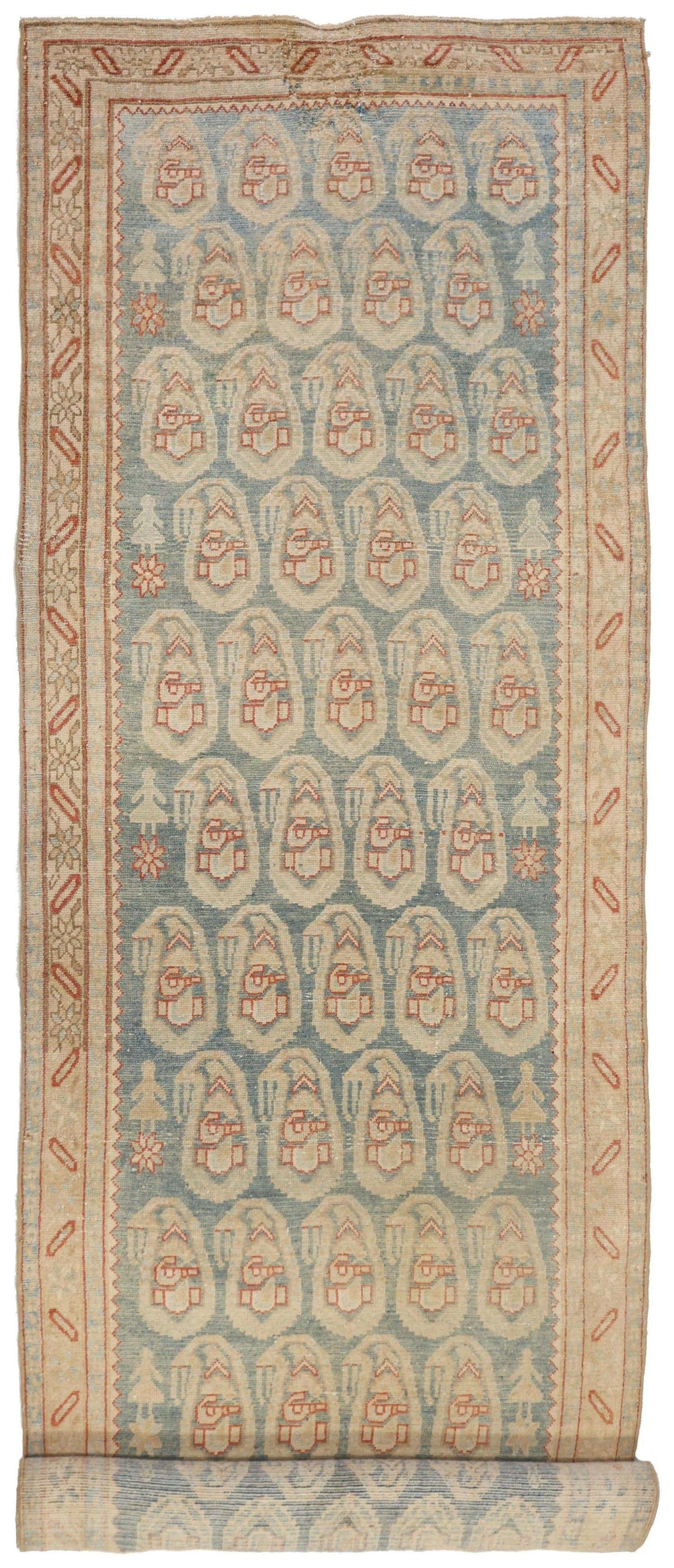 Vintage Malayer Handwoven Tribal Rug