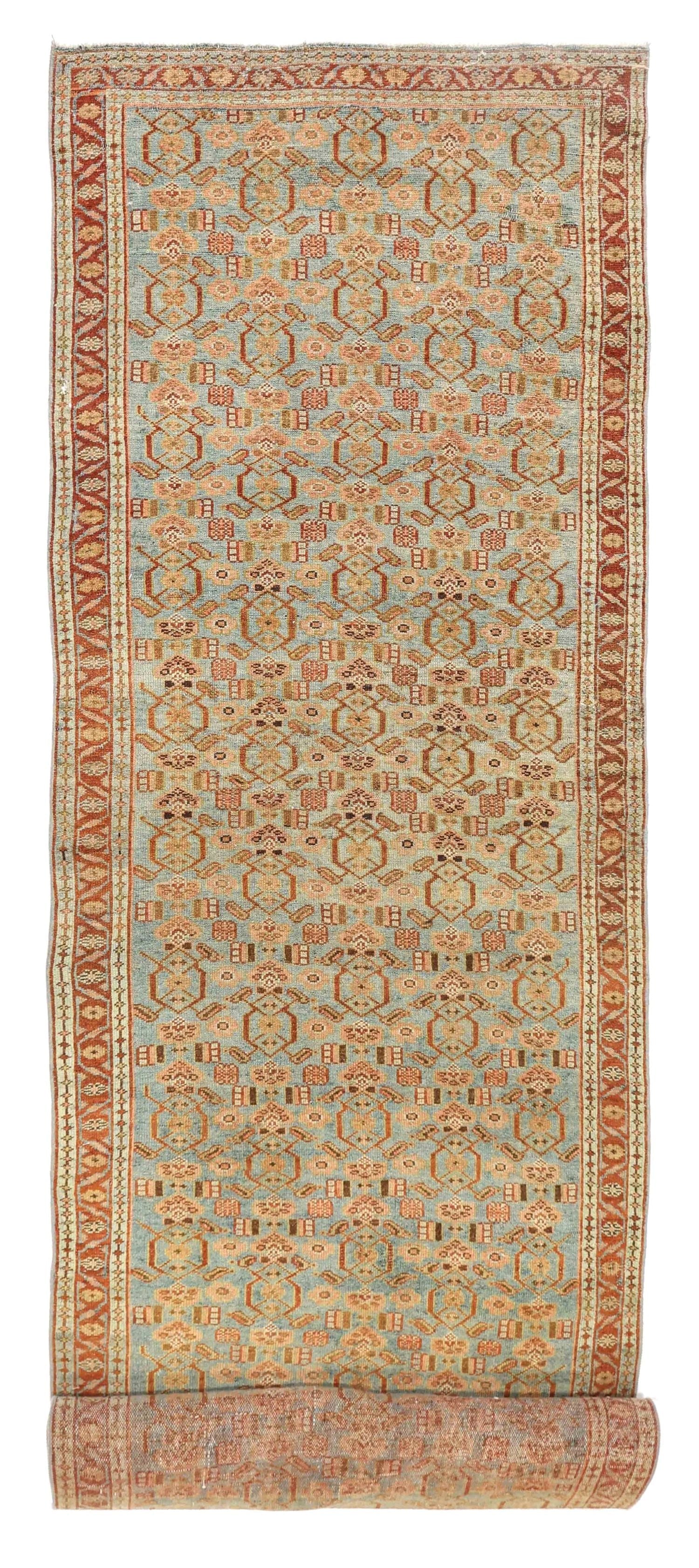 Antique Malayer Handwoven Tribal Rug