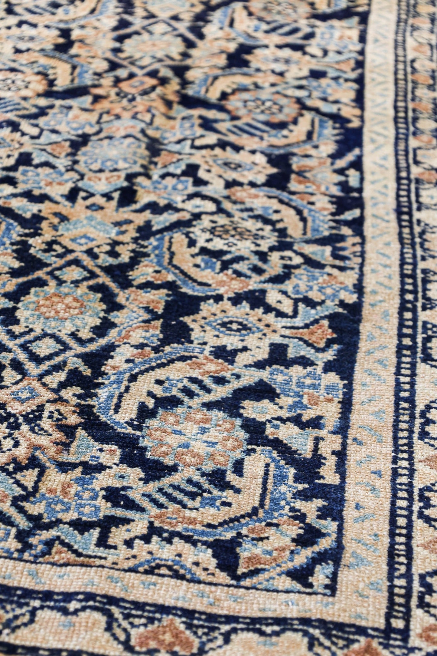 Vintage Malayer Handwoven Tribal Rug, J79417