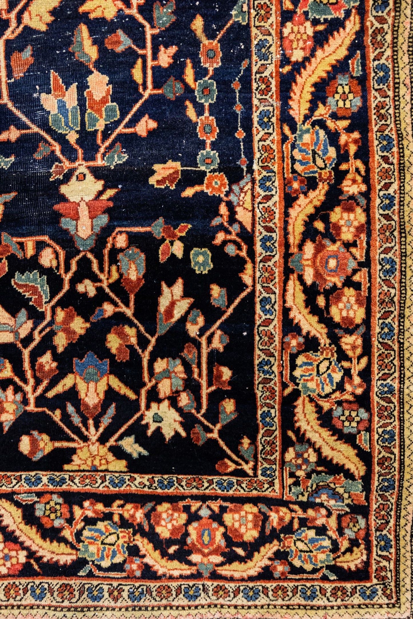 Antique Malayer Sarouk Handwoven Tribal Rug, JF8798