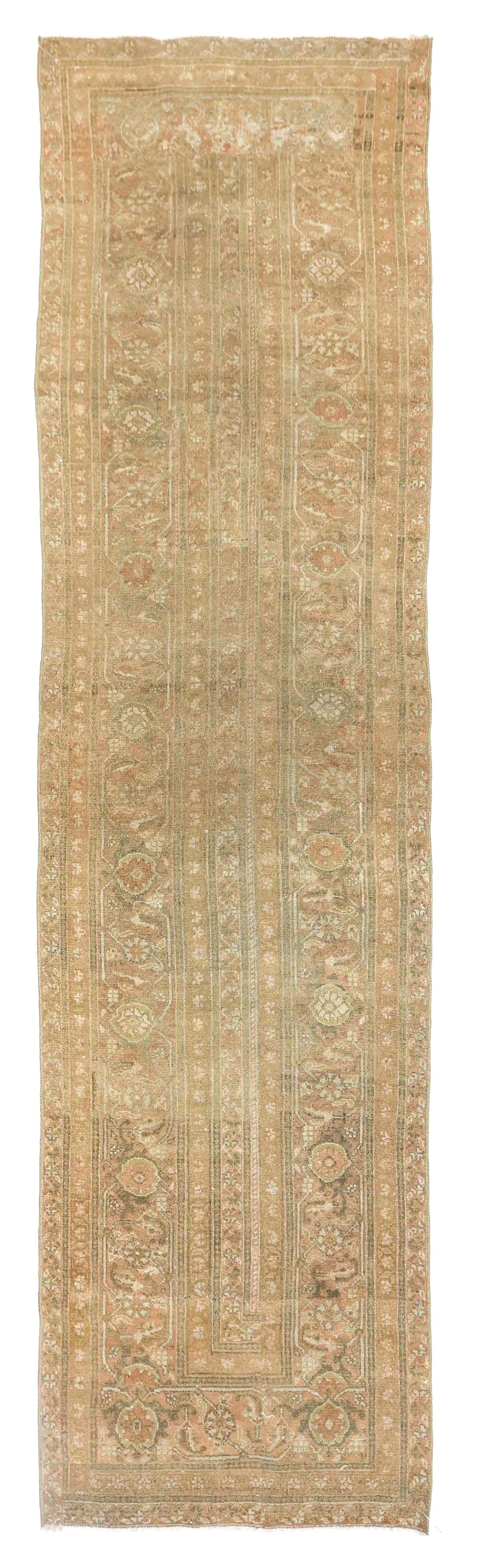 Vintage Malayer Fragment Handwoven Tribal Rug