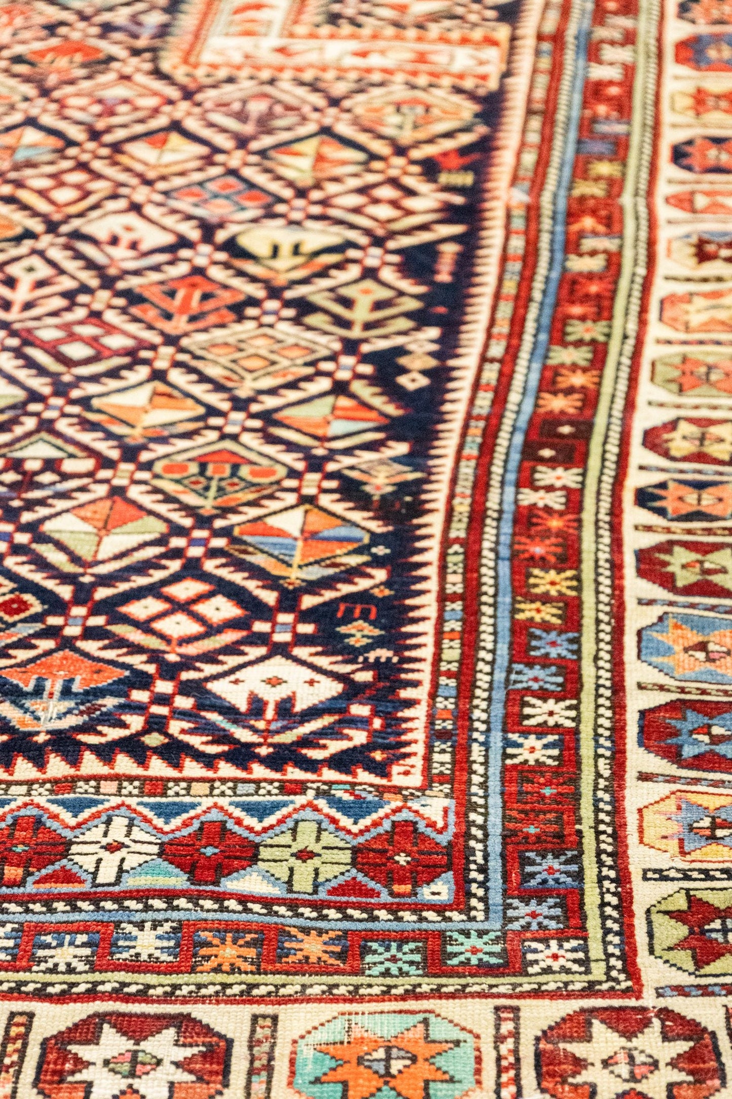 Antique Marasali Prayer Handwoven Tribal Rug, J87315