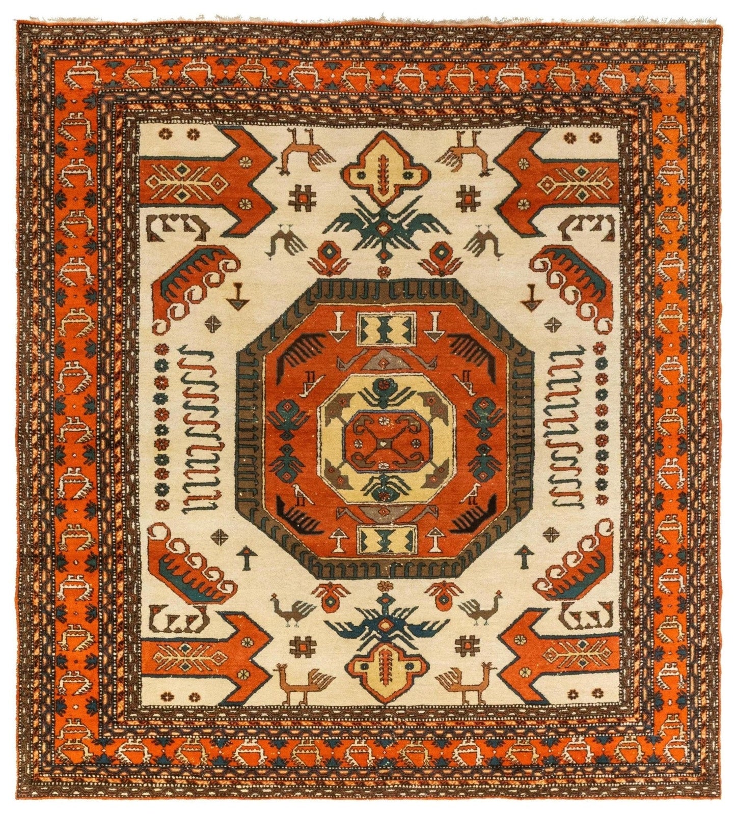 Vintage Meshkin Handwoven Tribal Rug