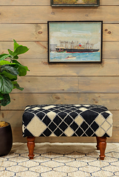 Modern Kilim Ottoman Tribal Rug