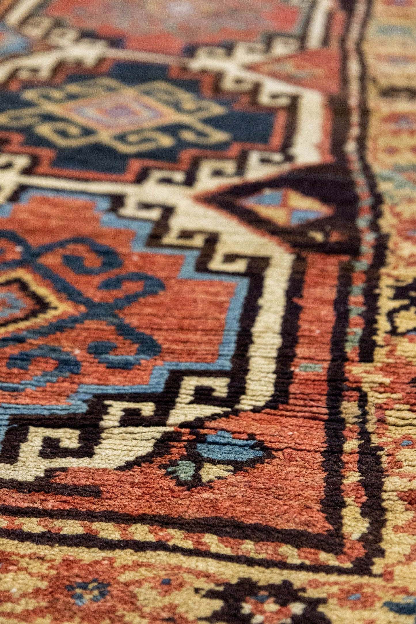 Antique Moghan Handwoven Tribal Rug, J78638