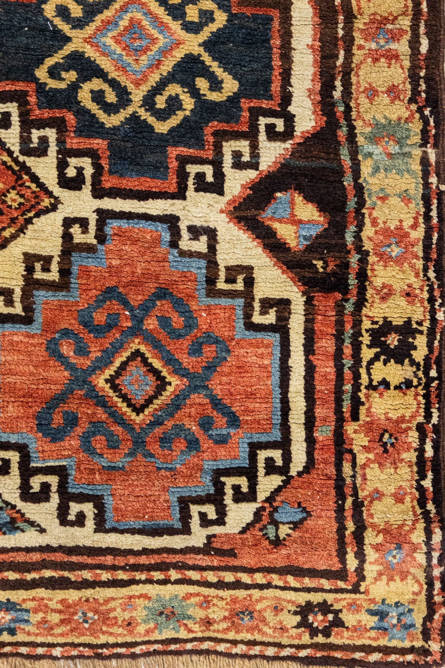 Antique Moghan Handwoven Tribal Rug, J78638