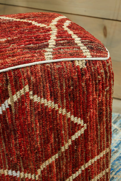 Moroccan Rug Ottoman, J80395