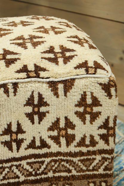 Moroccan Rug Ottoman, J80398