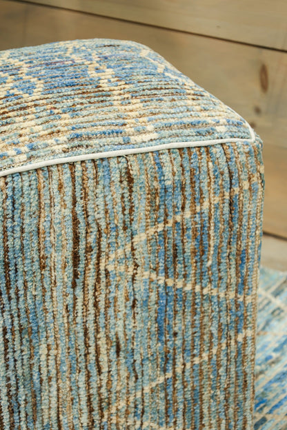 Moroccan Rug Ottoman, J80405