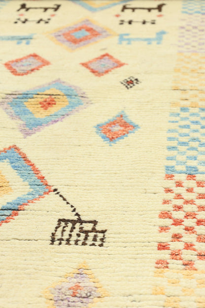 Moroccan Handwoven Tribal Rug, J80671