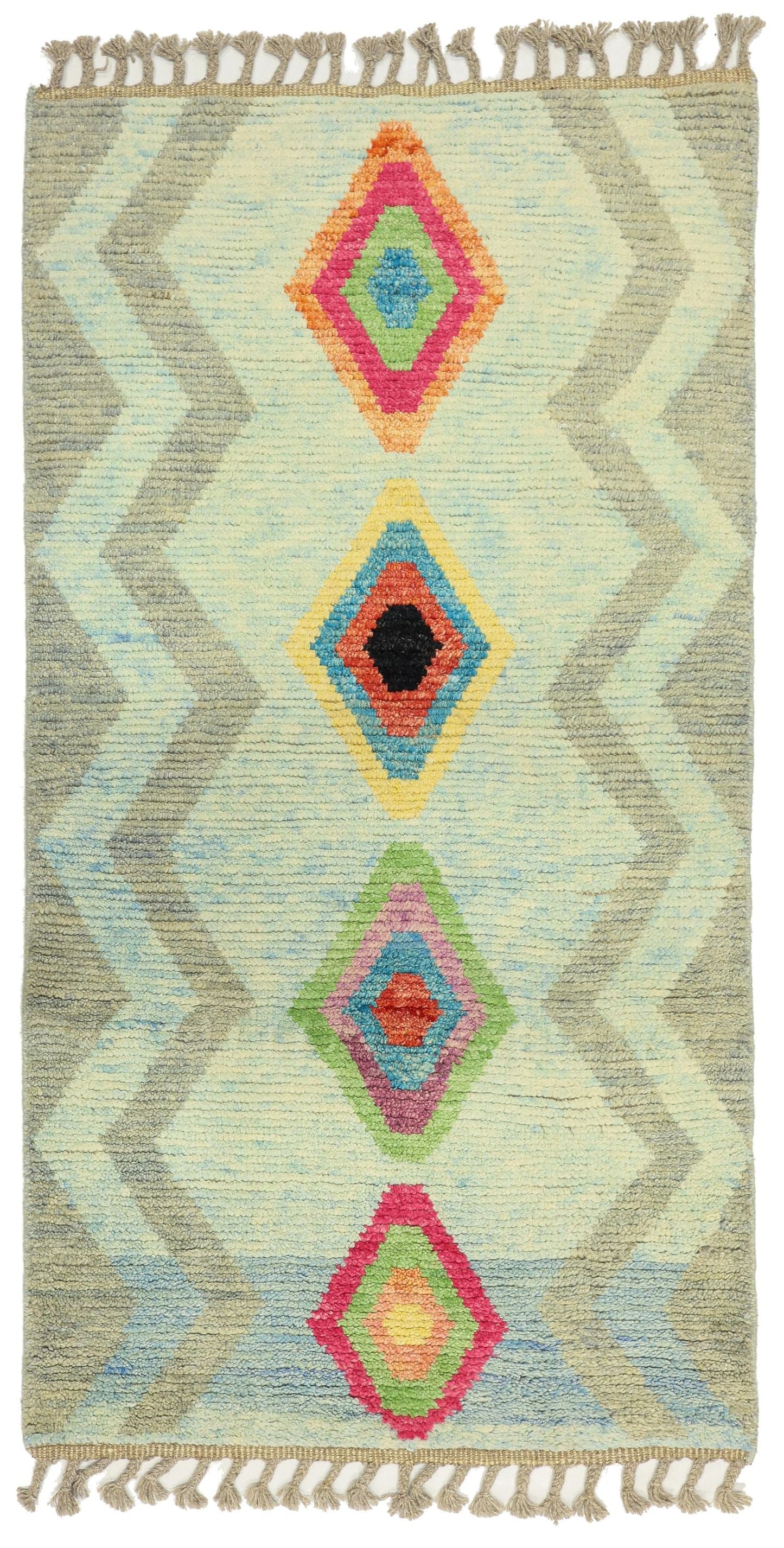 Moroccan Handwoven Tribal Rug