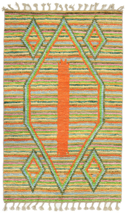 Moroccan Handwoven Tribal Rug
