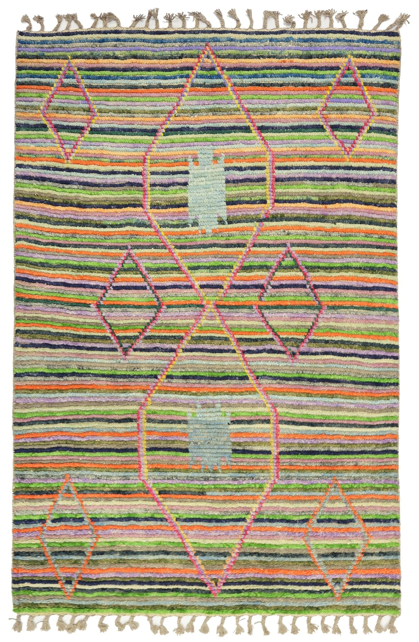 Moroccan Handwoven Tribal Rug