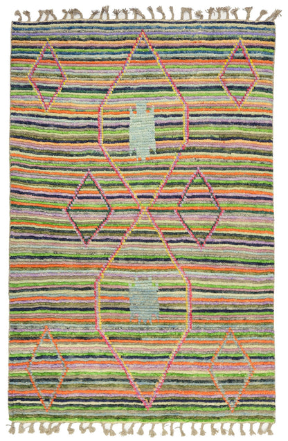 Moroccan Handwoven Tribal Rug