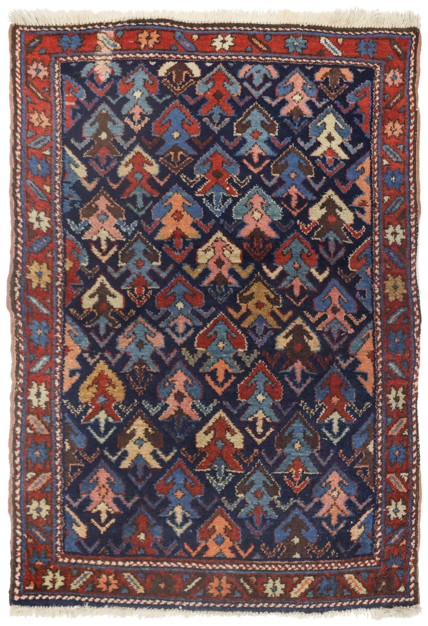 Antique N. W. Persian Handwoven Tribal Rug
