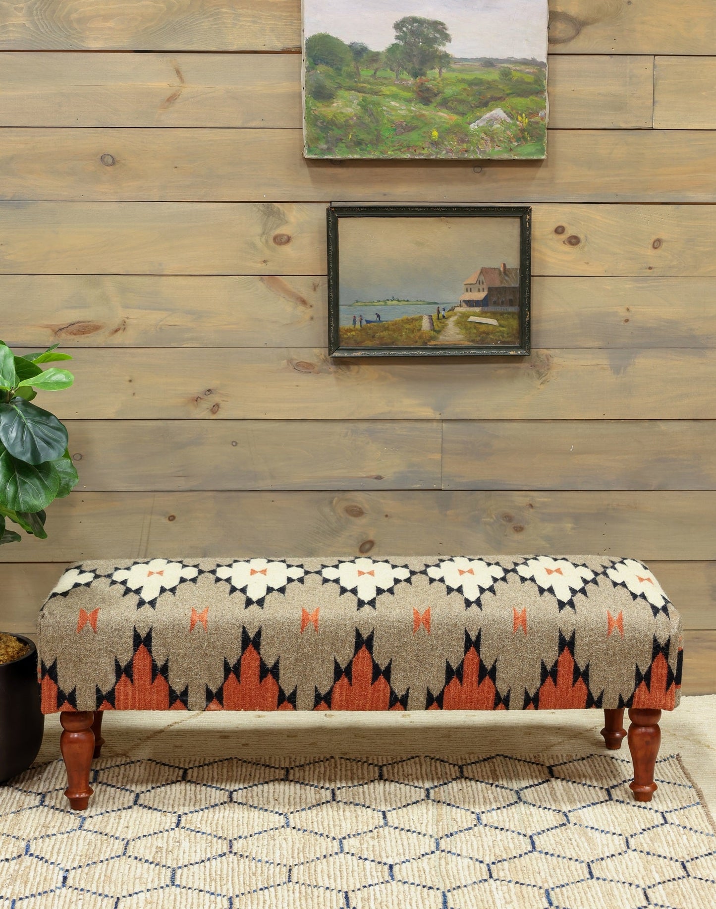 Navajo Ottoman Tribal Rug