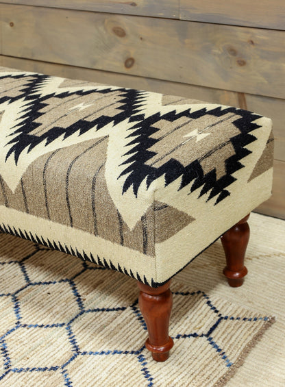Navajo Design Rug Bench, J80220