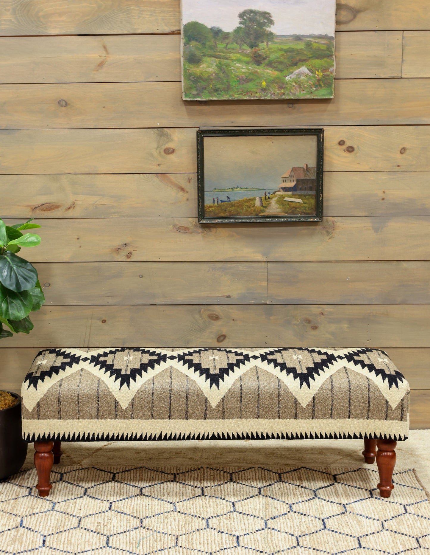 Navajo Ottoman Tribal Rug