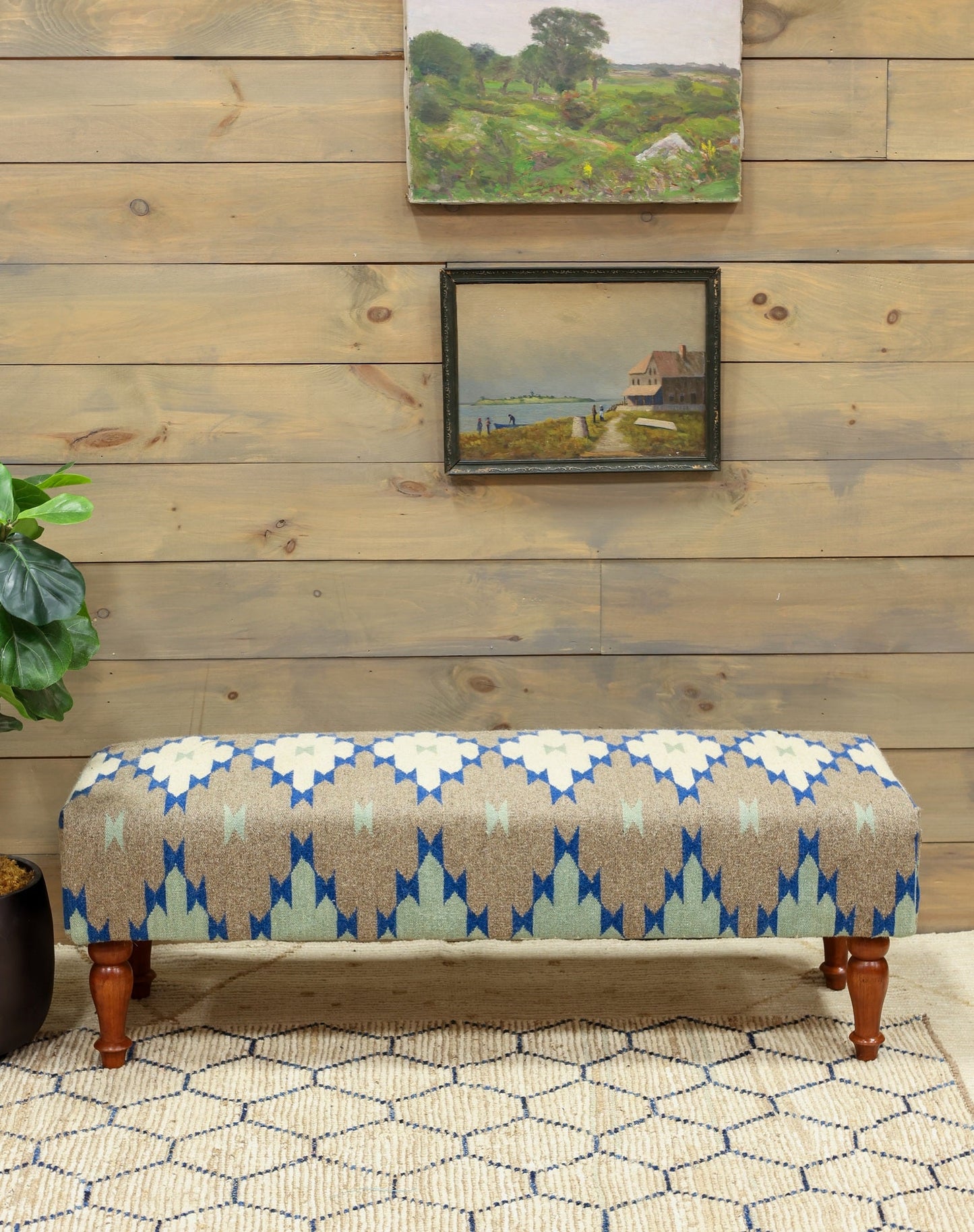 Navajo Ottoman Tribal Rug