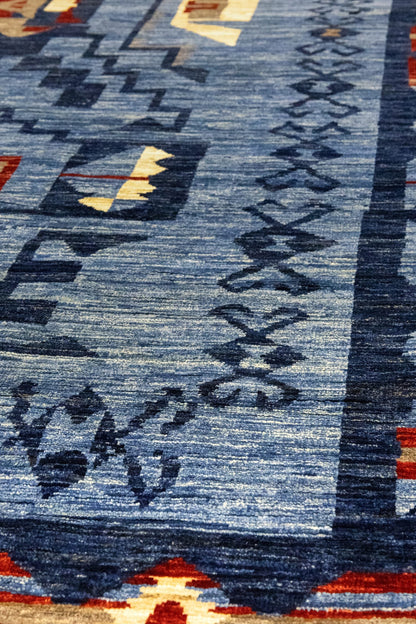 Navajo Handwoven Tribal Rug, J86035