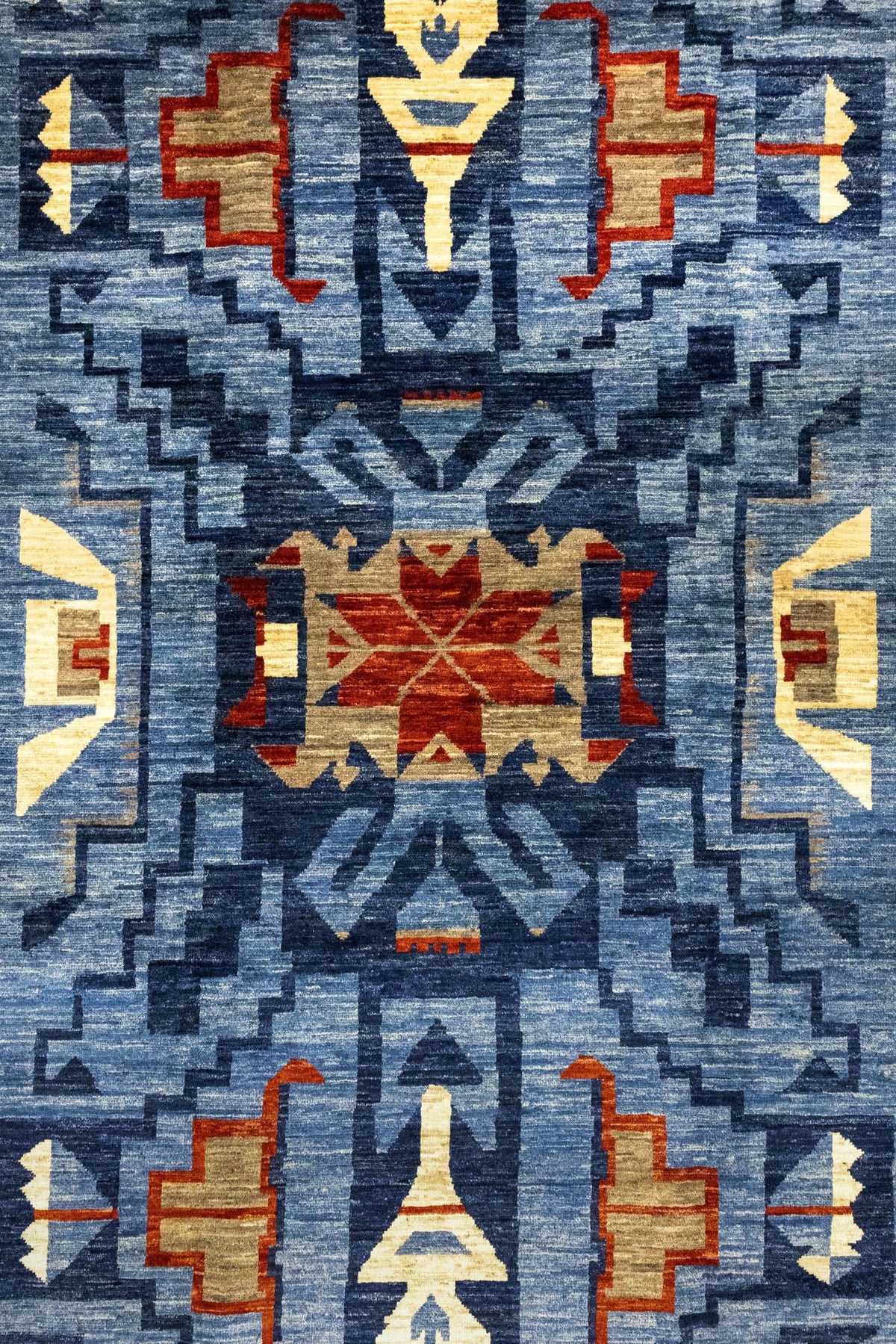 Navajo Handwoven Tribal Rug, J86035