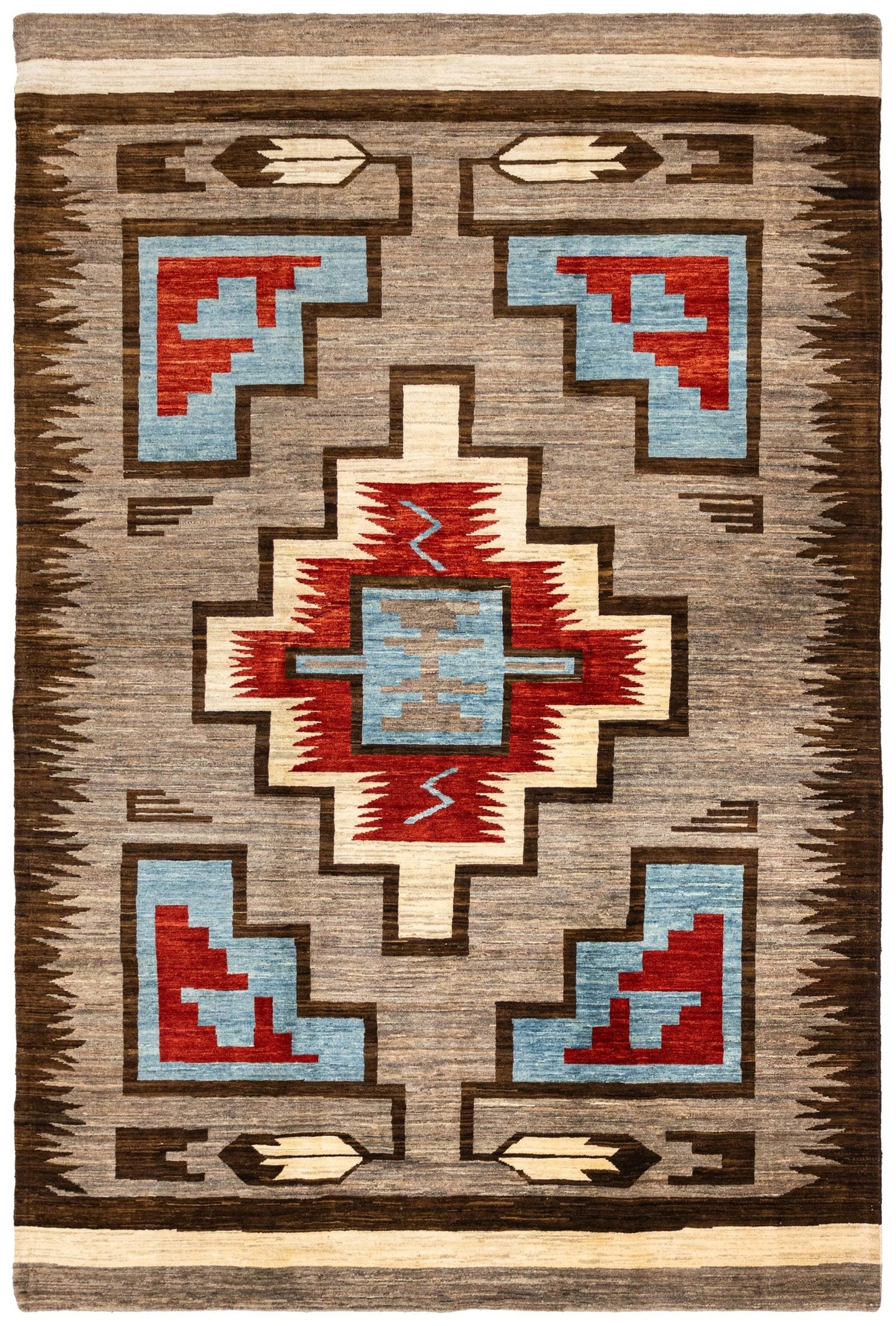  Navajo Handwoven Tribal Rug