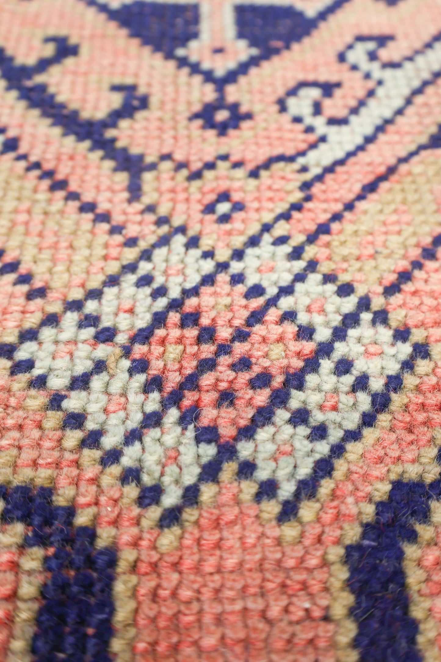 Vintage Oushak Handwoven Tribal Rug, J73092