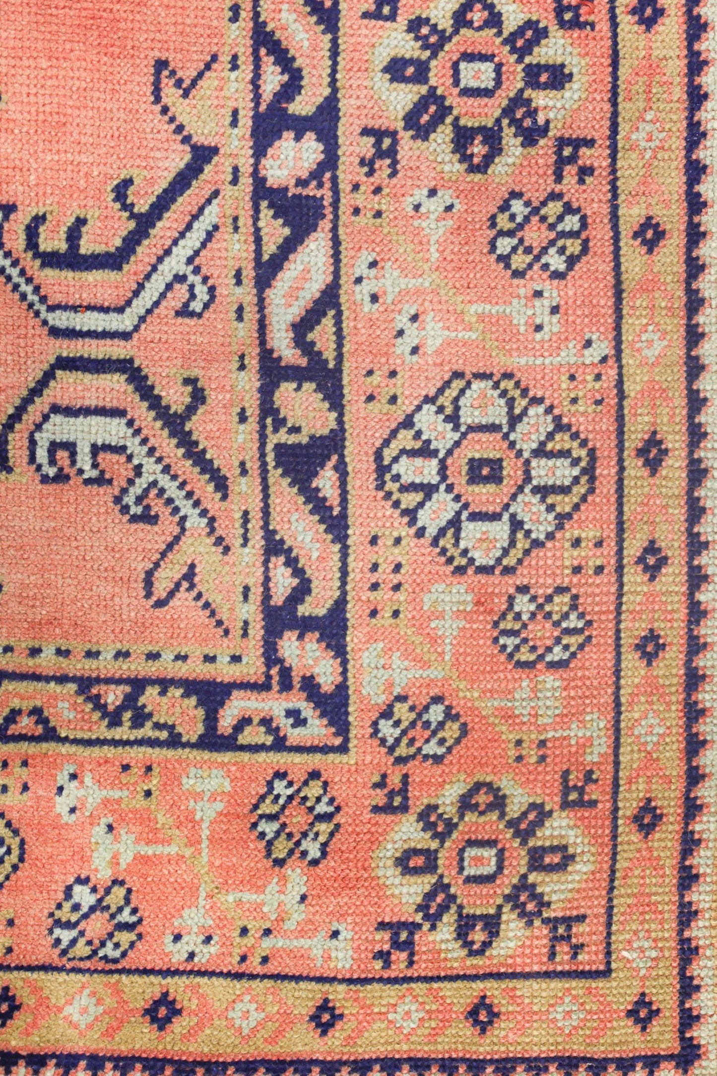 Vintage Oushak Handwoven Tribal Rug, J73092