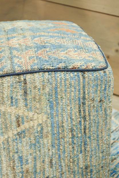 Oushak Rug Ottoman, J80365