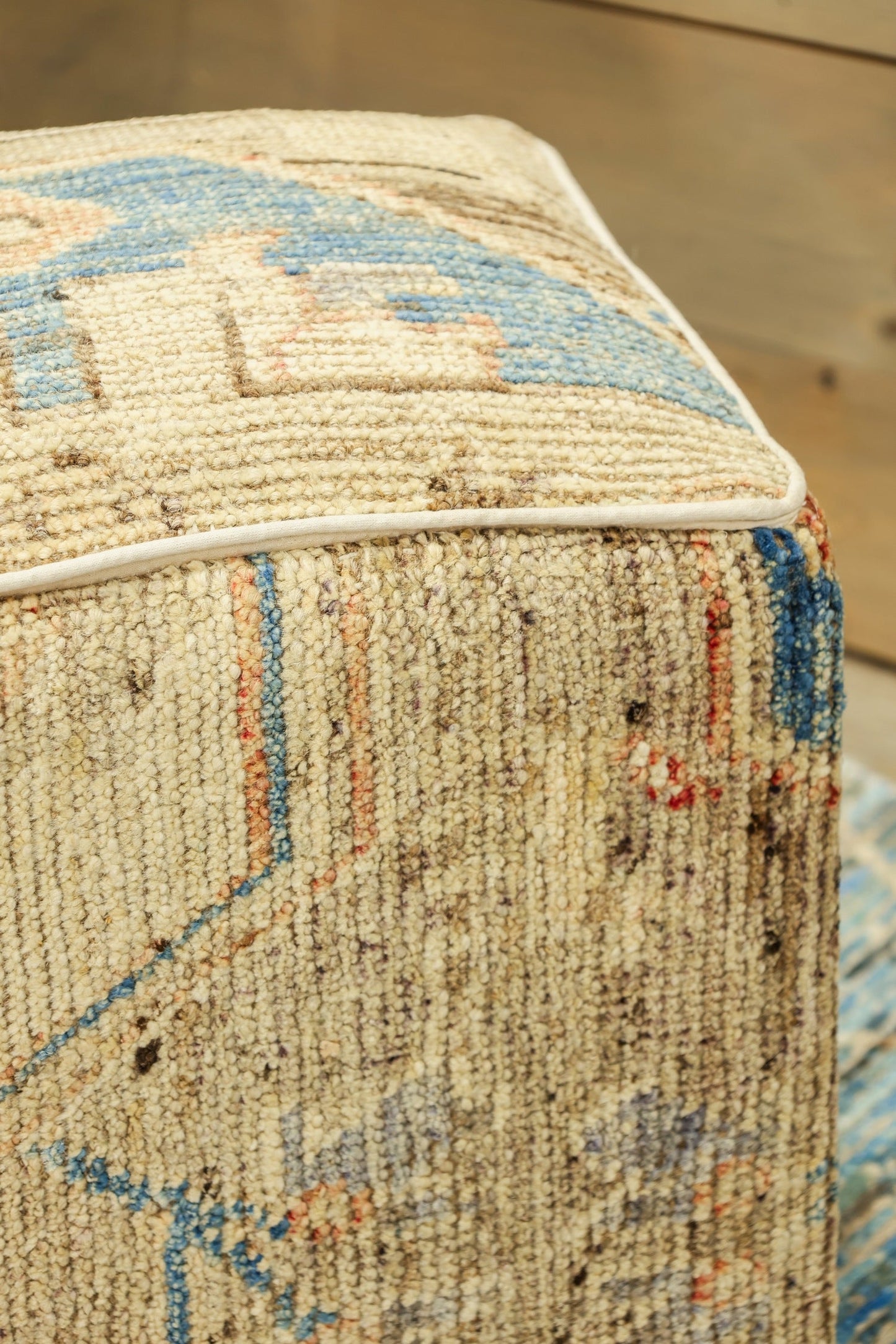 Oushak Rug Ottoman, J80384