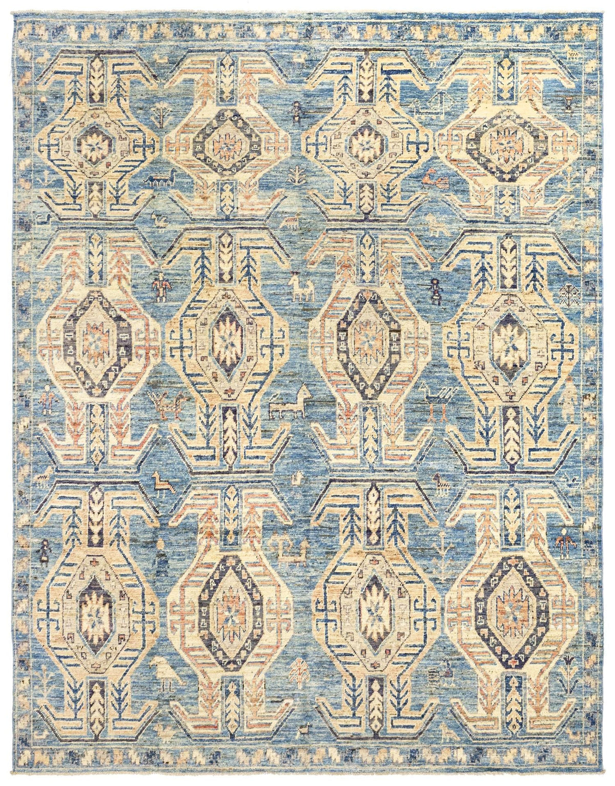 Oushak Lenkoran Handwoven Tribal Rug