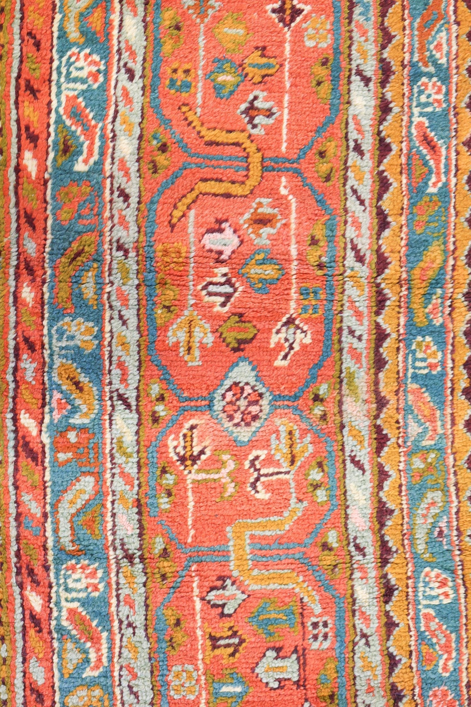 Antique Oushak Handwoven Tribal Rug, J71828