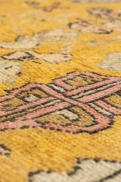Antique Oushak Handwoven Tribal Rug, J78381