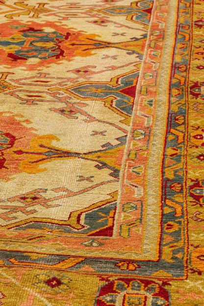 Antique Oushak Handwoven Tribal Rug, J80936