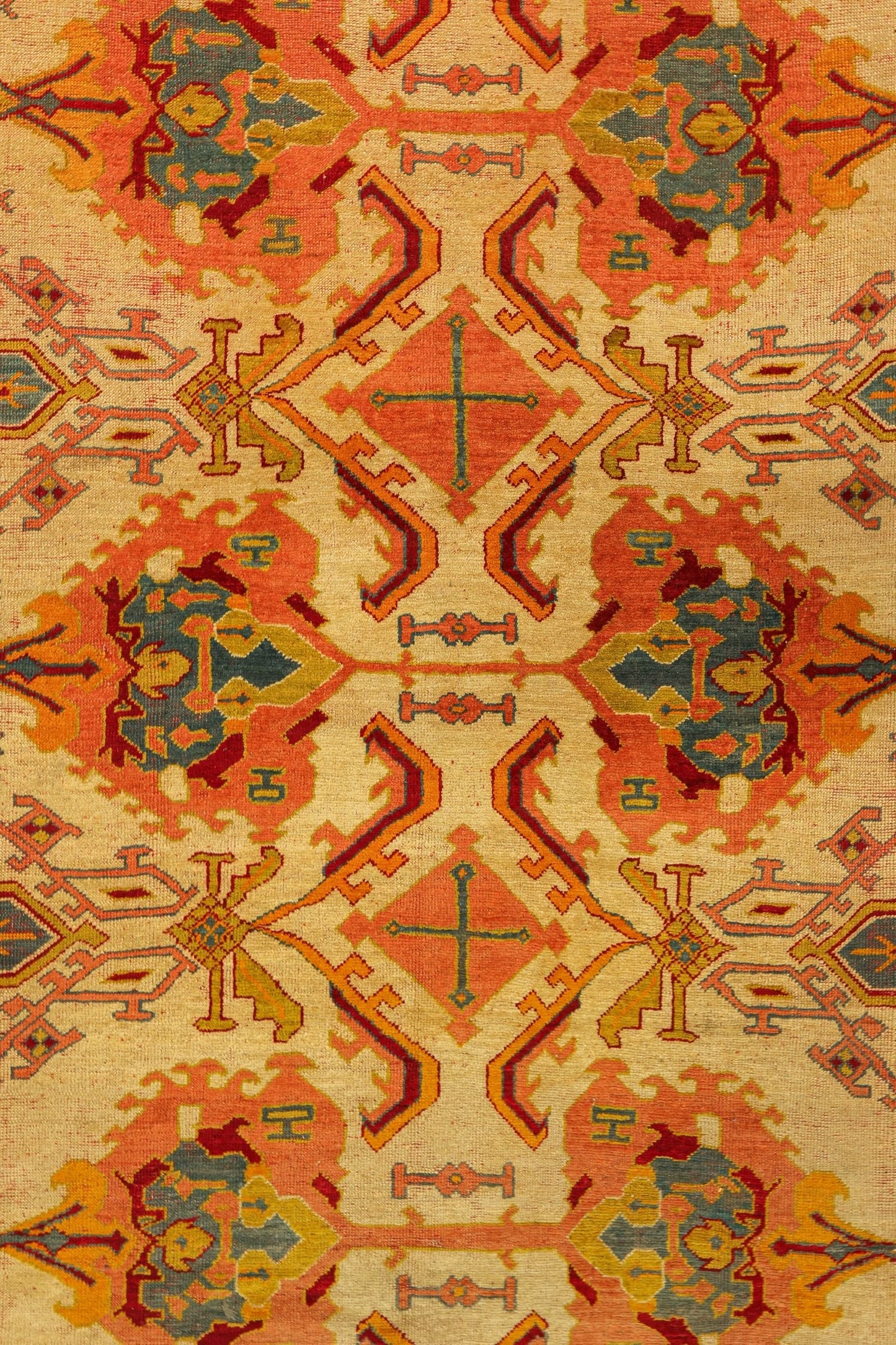 Antique Oushak Handwoven Tribal Rug, J80936