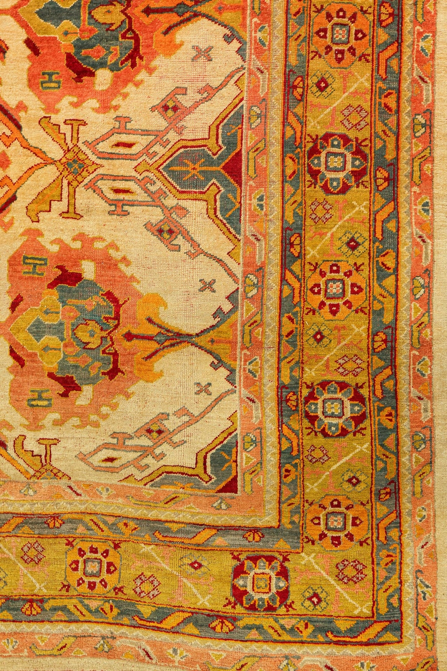 Antique Oushak Handwoven Tribal Rug, J80936